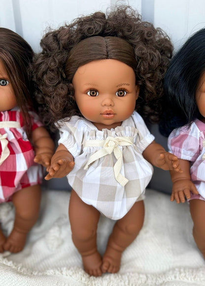 Señorita Beige Dolls Romper