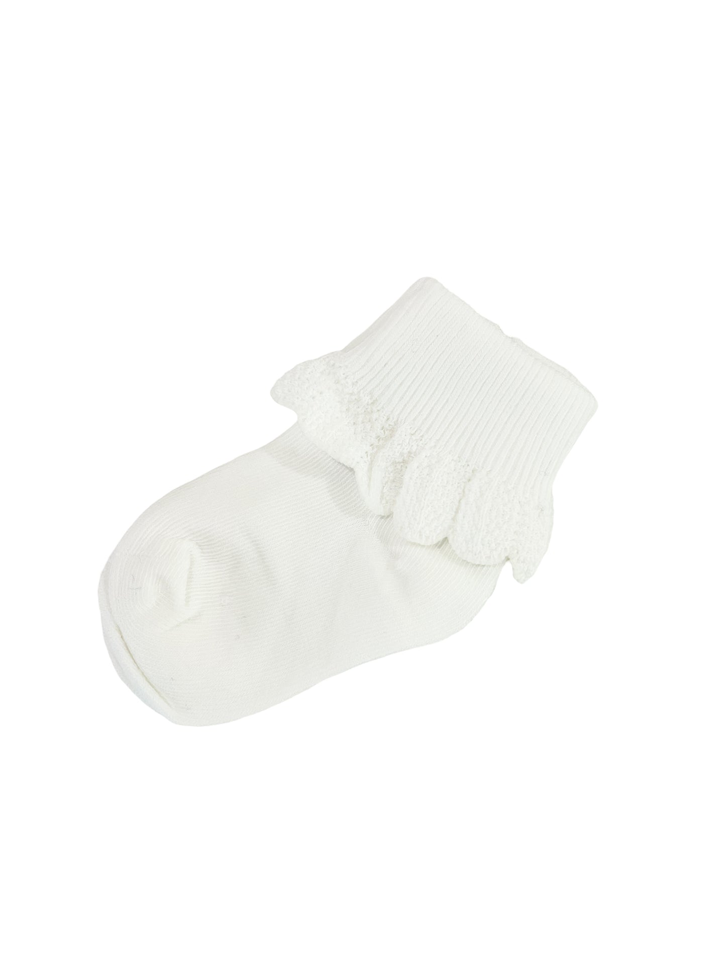 White Frill Socks