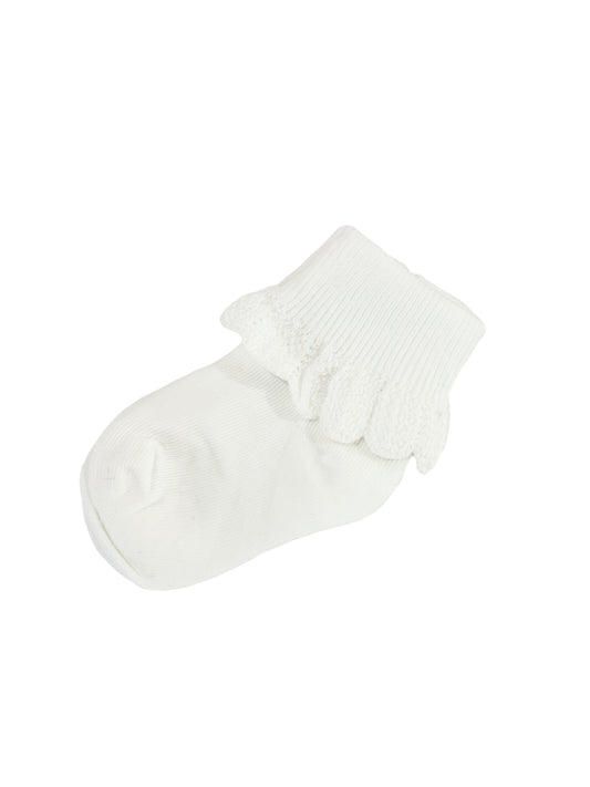 White Frill Socks