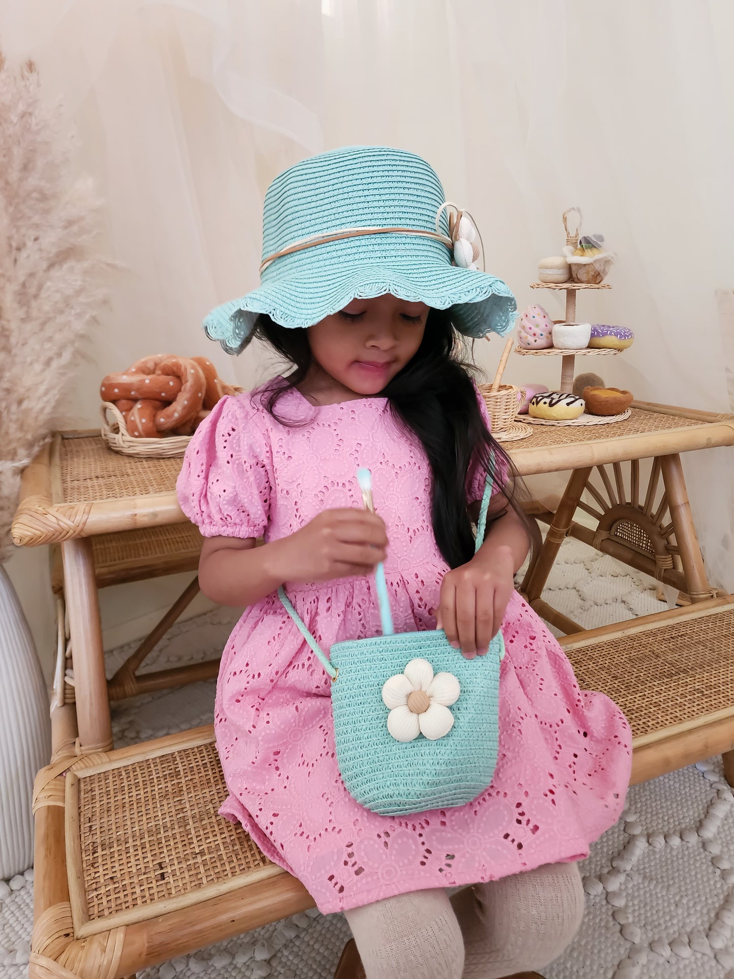 Flower Hat & Bag(Set)