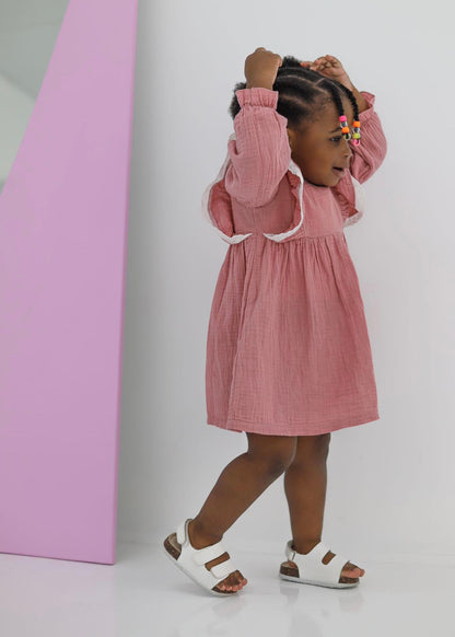 Little Loco Flare Dress (Watermelon Rose)