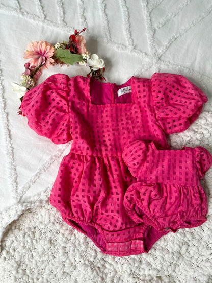 Amor Magenta Dollys Romper