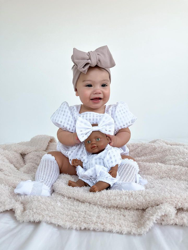 Amor White Dollys Romper