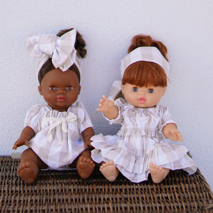 Señorita Beige Dolls Romper