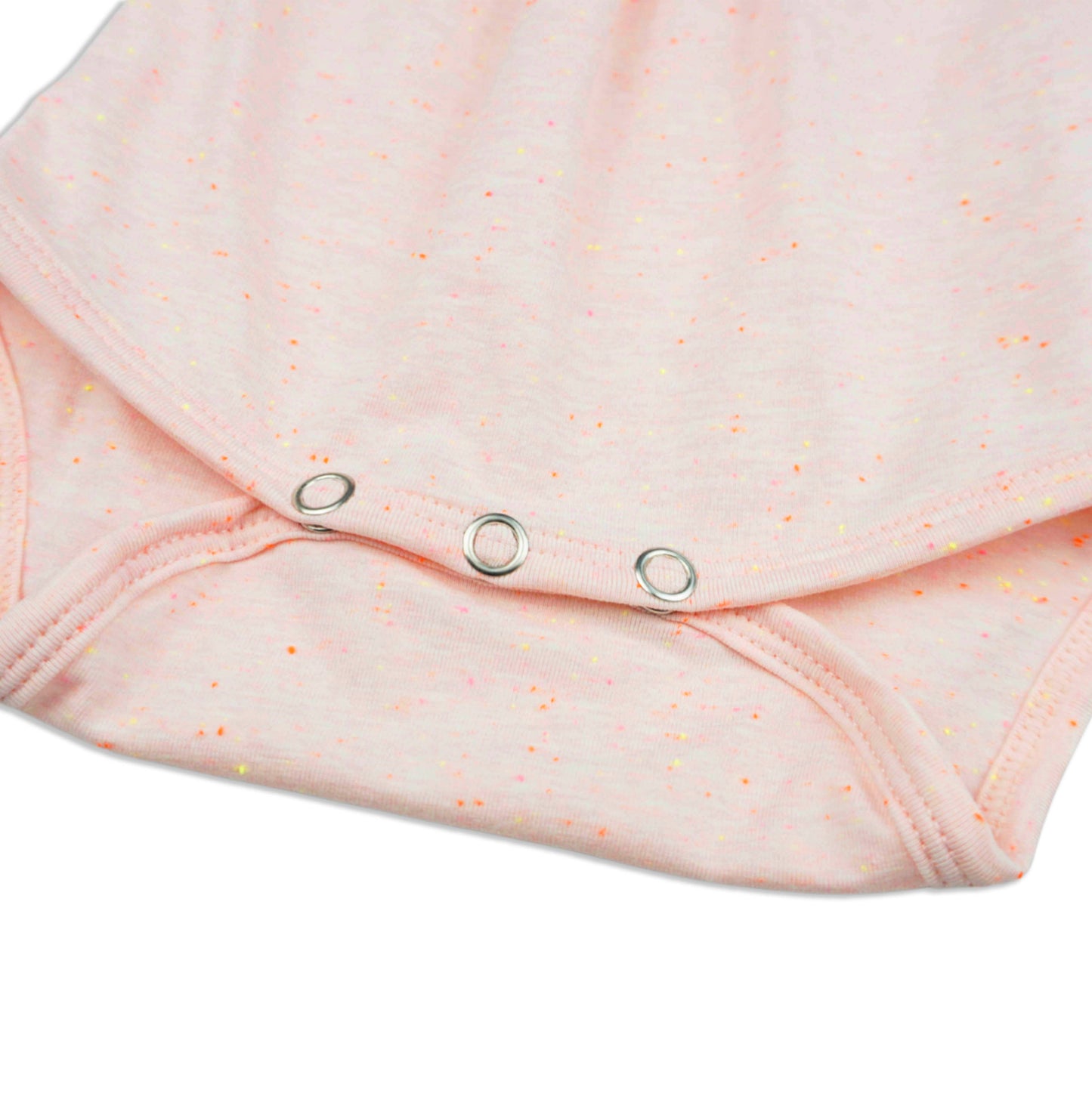 Dreamer Short Sleeve Romper - Pink Speckled