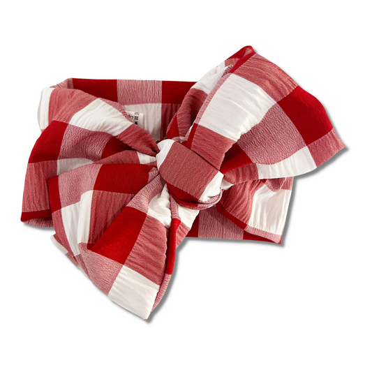 Señorita Red Gingham Headband