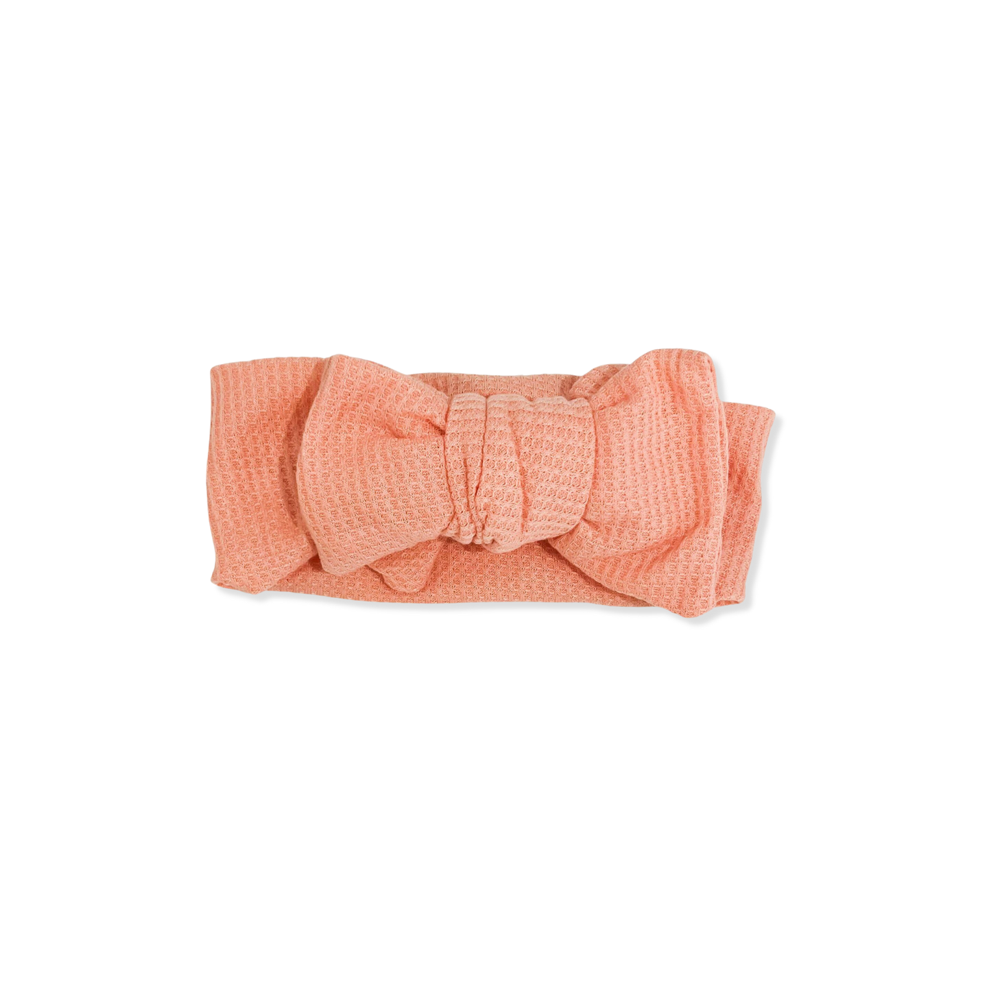 Coral Waffle Headband.