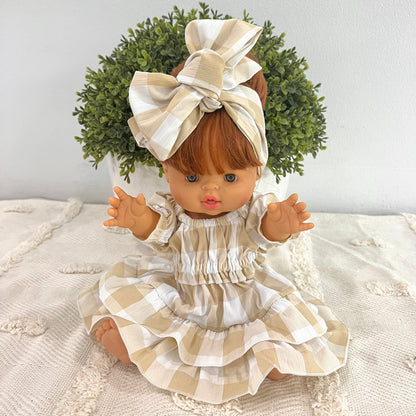 Señorita Beige Doll’s Dress.