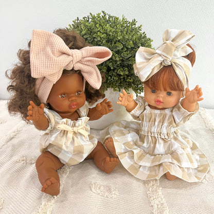 Señorita Beige Doll’s Dress.