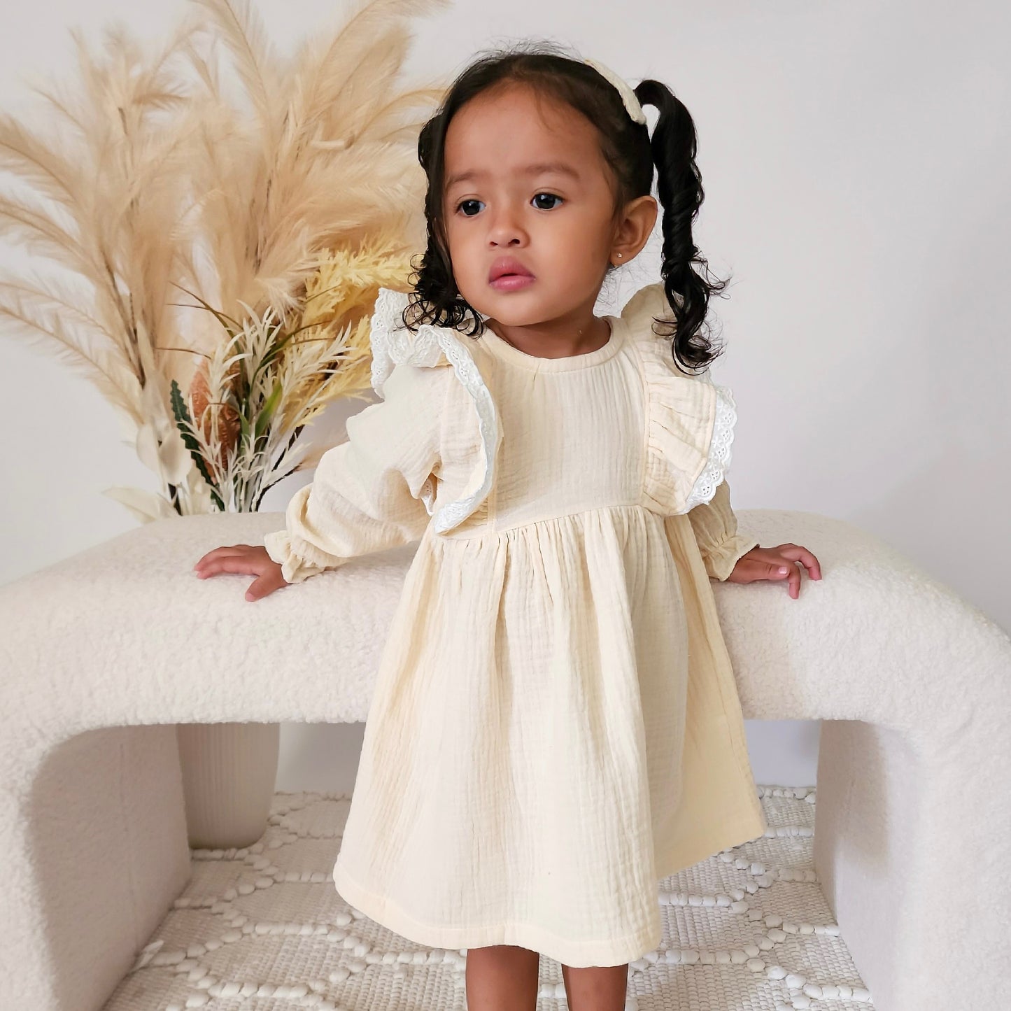 Little Loco Flare Dress (Cream)