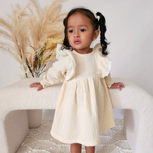 Little Loco Flare Dress (Cream)